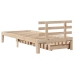 Estructura de cama con cajones madera maciza de pino 90x200 cm