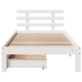 Estructura cama con cajones madera maciza pino blanco 100x200cm