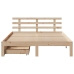 Estructura cama con cajones madera de pino maciza 140x200 cm