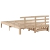 Estructura cama con cajones madera de pino maciza 140x200 cm