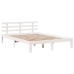 Estructura de cama con cajones madera de pino blanca 140x200 cm