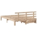 Estructura de cama con cajones madera maciza de pino 150x200cm