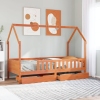 Estructura de cama para niños con cajones madera pino 90x200 cm