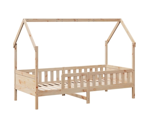 Estructura de cama infantil con cajones madera pino 90x190 cm