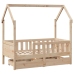 Estructura de cama infantil con cajones madera de pino 80x160cm