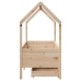 Estructura de cama infantil con cajones madera de pino 80x160cm