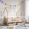 Estructura de cama infantil con cajones madera de pino 80x160cm