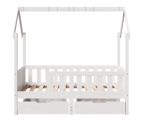 Estructura de cama infantil con cajones madera de pino 80x160cm