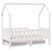 Estructura de cama infantil con cajones madera de pino 80x160cm