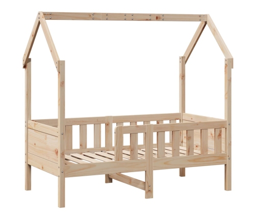 Estructura de cama para niños con cajones madera pino 70x140 cm