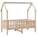 Estructura de cama para niños con cajones madera pino 70x140 cm