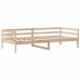 Sofá cama con cajones madera maciza de pino 80x200 cm