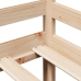 Sofá cama con cajones madera maciza de pino 80x200 cm