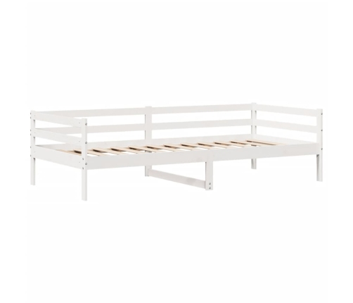 Sofá cama con cajones madera maciza de pino 90x200 cm