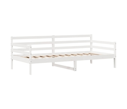 Sofá cama con cajones madera maciza de pino 90x200 cm