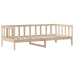 Sofá cama con cajones madera maciza de pino 80x200 cm