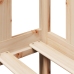 Sofá cama con cajones madera maciza de pino 80x200 cm