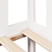 Sofá cama con cajones madera maciza de pino blanca 80x200 cm