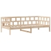 Sofá cama con cajones madera maciza de pino 80x200 cm
