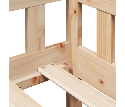 Sofá cama con cajones madera maciza de pino 80x200 cm