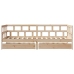 Sofá cama con cajones madera maciza de pino 90x190 cm