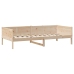 Sofá cama con cajones madera maciza de pino 80x200 cm