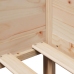 Sofá cama con cajones madera maciza de pino 80x200 cm
