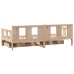 Sofá cama con cajones madera maciza de pino 90x200 cm