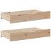Sofá cama con cajones madera maciza de pino 90x200 cm