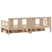 Sofá cama con cajones madera maciza de pino 80x200 cm