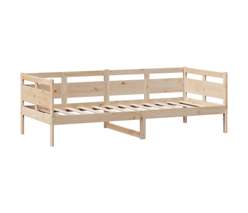 Sofá cama con cajones madera maciza de pino 90x200 cm