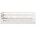 Sofá cama con cajones madera maciza de pino blanca 80x200 cm