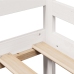 Sofá cama con cajones madera maciza de pino blanco 90x200 cm