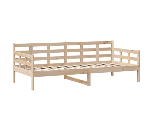 Sofá cama con cajones madera maciza de pino 90x190 cm