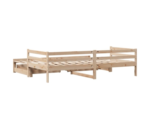 Sofá cama nido con cajones sin colchón 80x200 cm