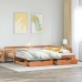 Sofá cama nido con cajones madera maciza de pino 80x200 cm