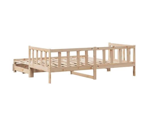Sofá cama nido con cajones sin colchón 80x200 cm