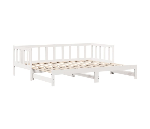 Sofá cama nido con cajones madera maciza pino blanca 90x200 cm