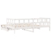 Sofá cama nido con cajones sin colchón blanco 80x200 cm