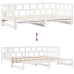 Sofá cama nido con cajones sin colchón blanco 80x200 cm