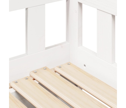 Sofá cama nido con cajones sin colchón blanco 80x200 cm