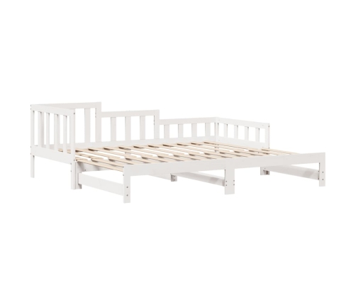 Sofá cama nido con cajones sin colchón blanco 90x190 cm