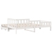 Sofá cama nido con cajones sin colchón blanco 90x190 cm