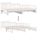 Sofá cama nido con cajones sin colchón blanco 90x190 cm