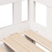 Sofá cama nido con cajones sin colchón blanco 90x190 cm