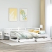 Sofá cama nido con cajones sin colchón blanco 90x200 cm
