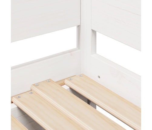 Sofá cama nido con cajones sin colchón blanco 90x200 cm