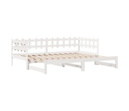 Sofá cama nido con cajones madera maciza pino blanca 90x190 cm