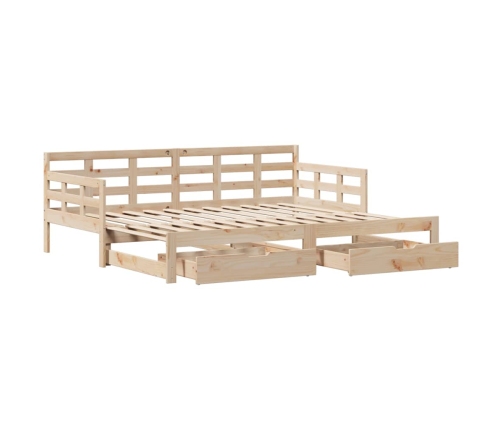Sofá cama nido con cajones sin colchón 90x190 cm