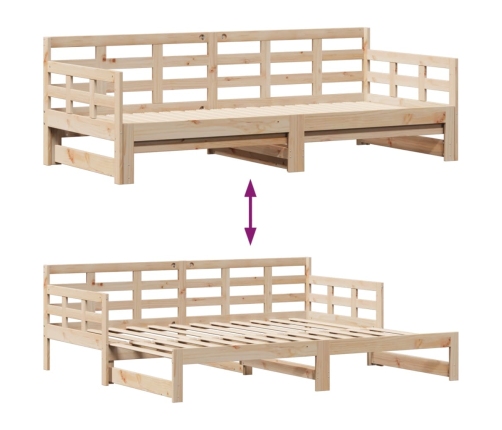 Sofá cama nido con cajones sin colchón 90x190 cm